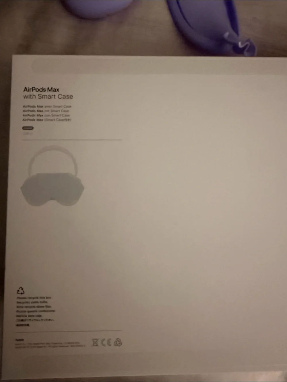 Apple Over-Ear Headphones in Lavender and White